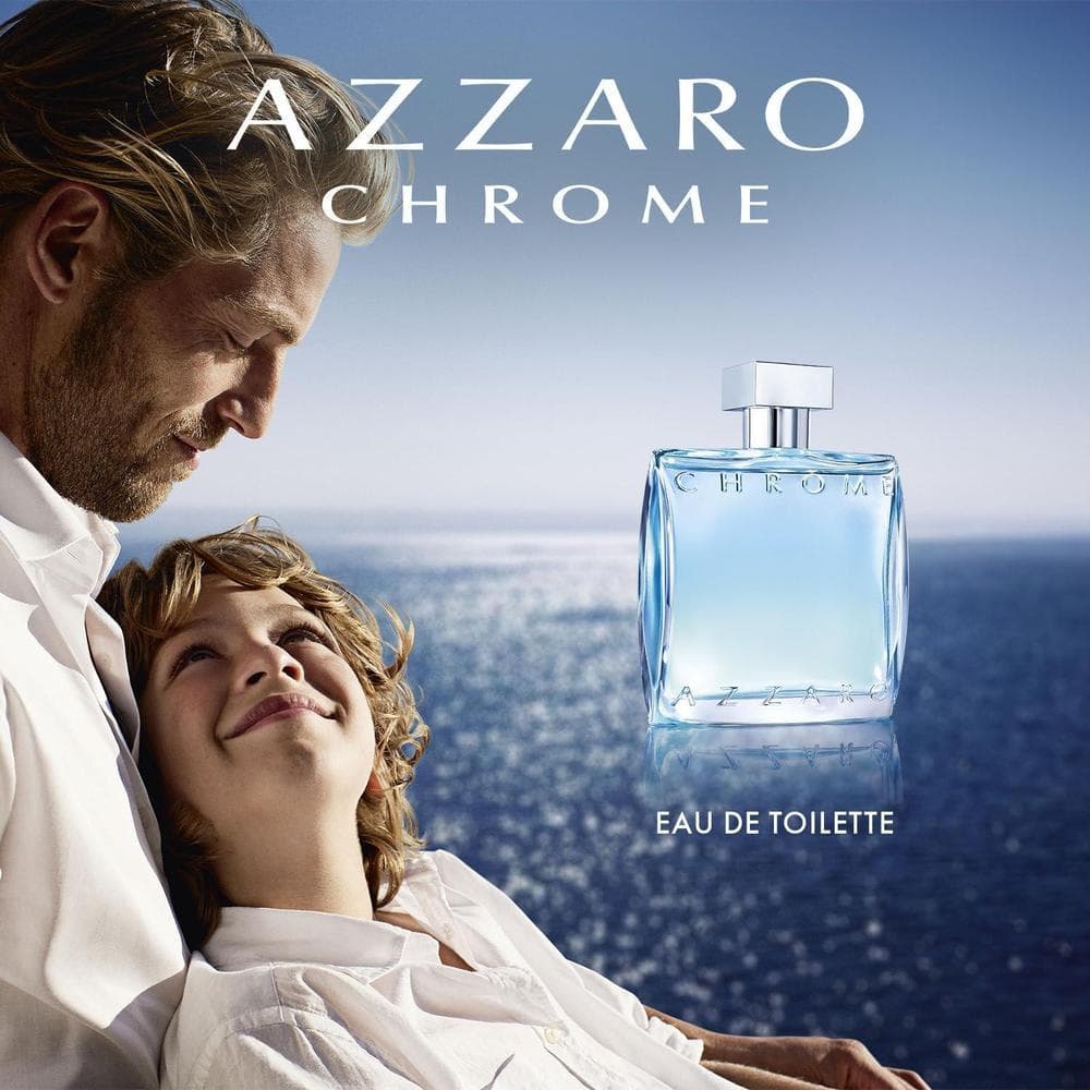 Azzaro Chrome Eau de Toilette Fresh Aquatic Mens Cologne