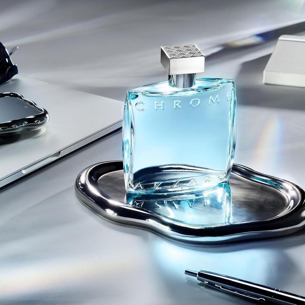 Azzaro Chrome Eau de Toilette Fresh Aquatic Mens Cologne