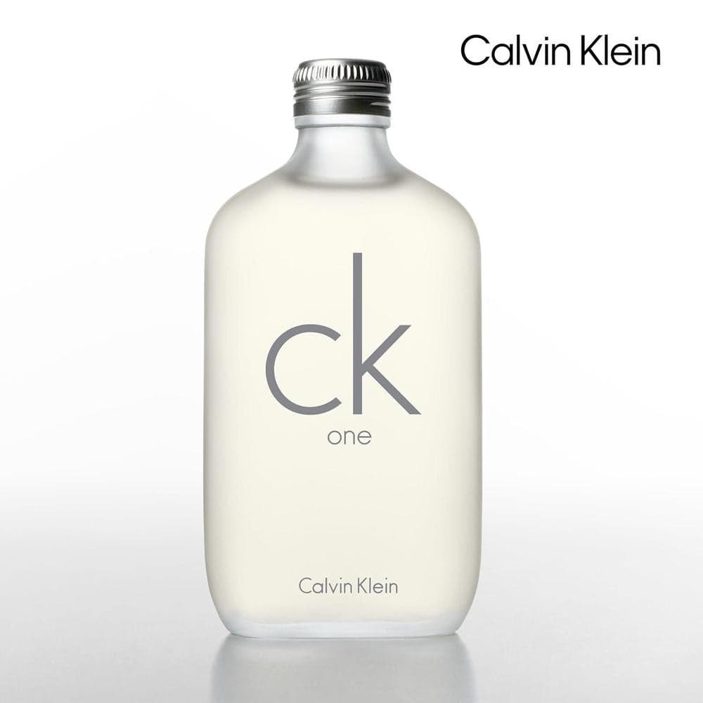 Calvin Klein CK One Eau de Toilette, fragancia cítrica unisex con té verde, bergamota, cardamomo, violeta y ámbar
