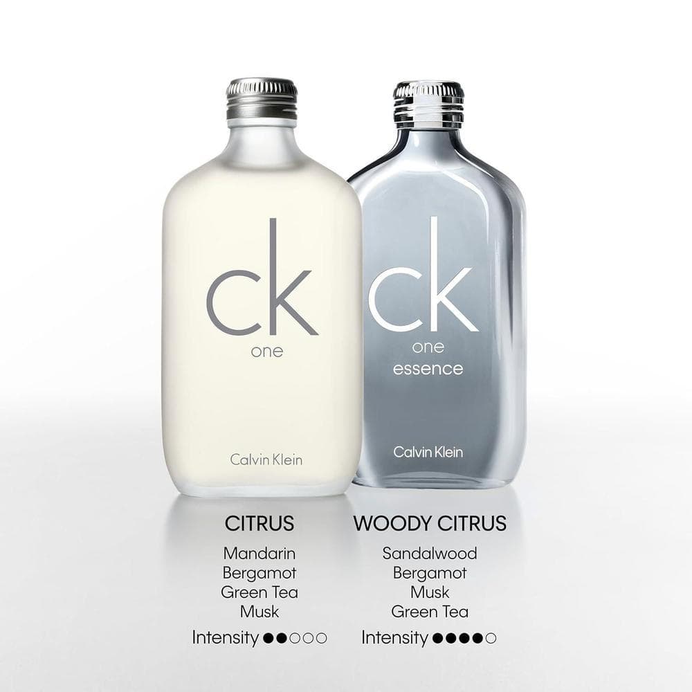 Calvin Klein CK One Eau de Toilette, fragancia cítrica unisex con té verde, bergamota, cardamomo, violeta y ámbar