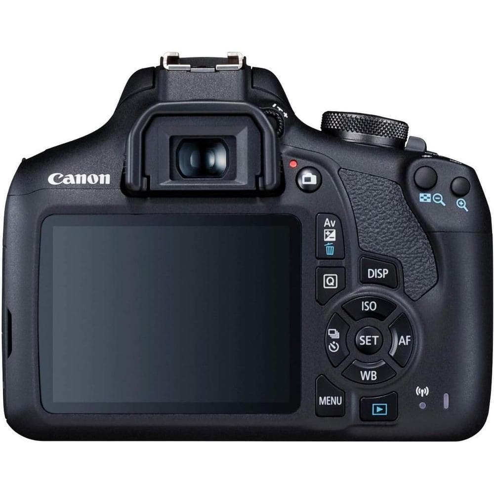 Canon EOS Rebel T7 Cámara DSLR con lente de 18-55mm, Wi-Fi, sensor CMOS de 24.1 MP, procesador DIGIC 4+ y videos Full HD
