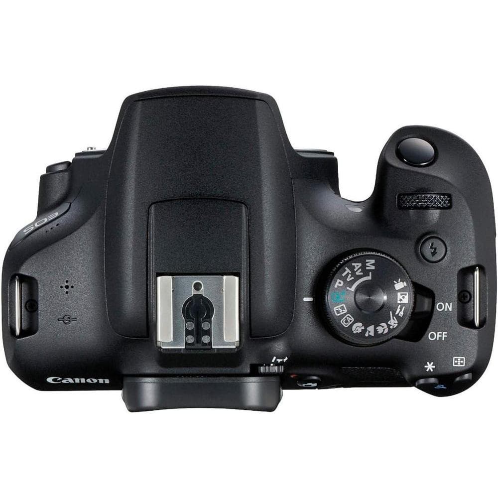 Canon EOS Rebel T7 Cámara DSLR con lente de 18-55mm, Wi-Fi, sensor CMOS de 24.1 MP, procesador DIGIC 4+ y videos Full HD