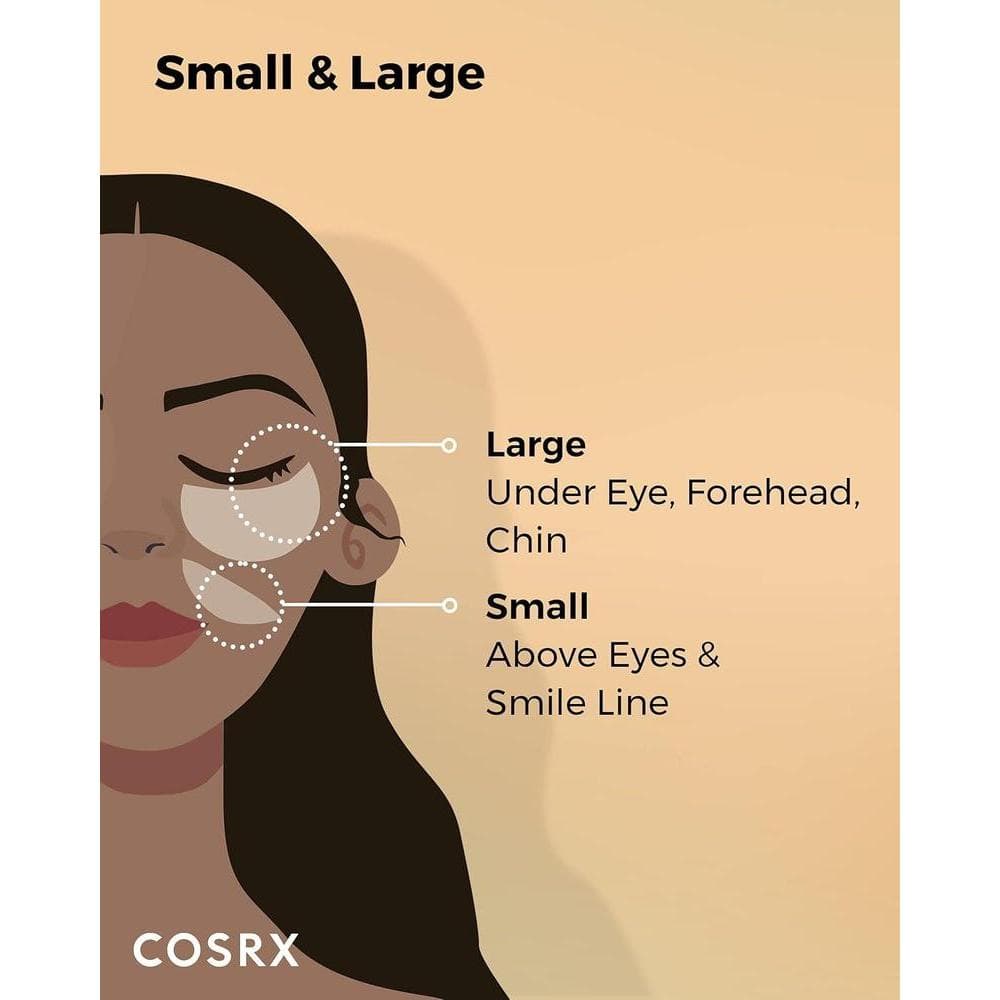 COSRX Parche avanzado para ojos de hidrogel de caracol, tratamiento hidratante, anti-hinchazón, sin parabenos