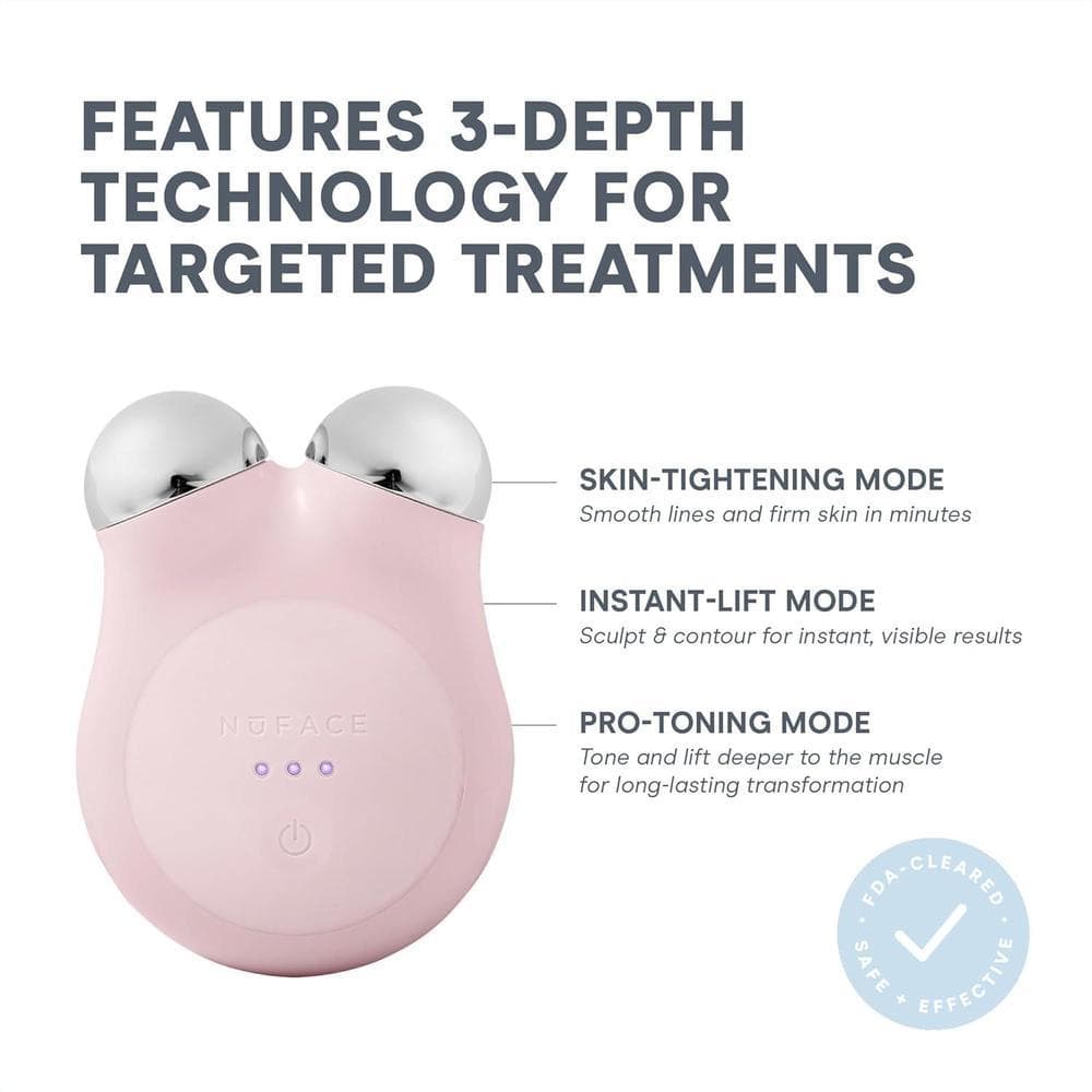 NuFACE MINI+ Kit De Dispositivo Facial De Microcorriente Para Esculpir, Levantar Y Tonificar La Piel, Aprobado Por La FDA