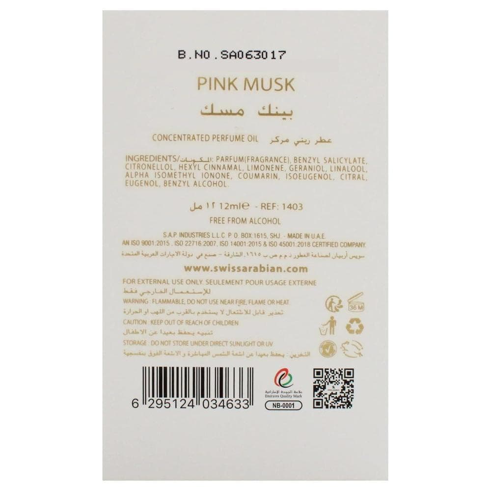 Swiss Arabian Pink Musk For Unisex - Luxury Products From Dubai