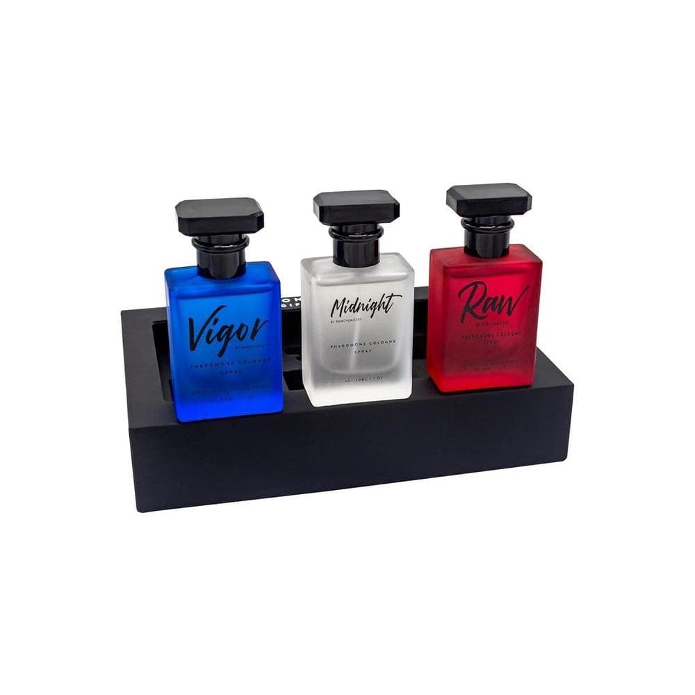 RawChemistry - A Pheromone Infused Mens Cologne Gift Set - Set of 3 Colognes