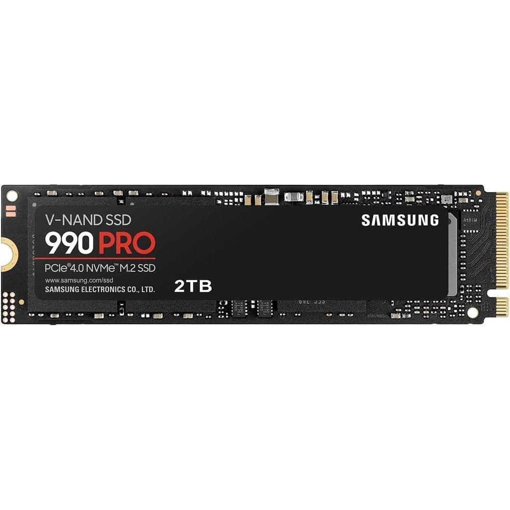 SAMSUNG Disco duro interno 990 PRO SSD NVMe, velocidades de lectura hasta 7,450 MB/s, PCIe Gen4 para estaciones de trabajo, juegos