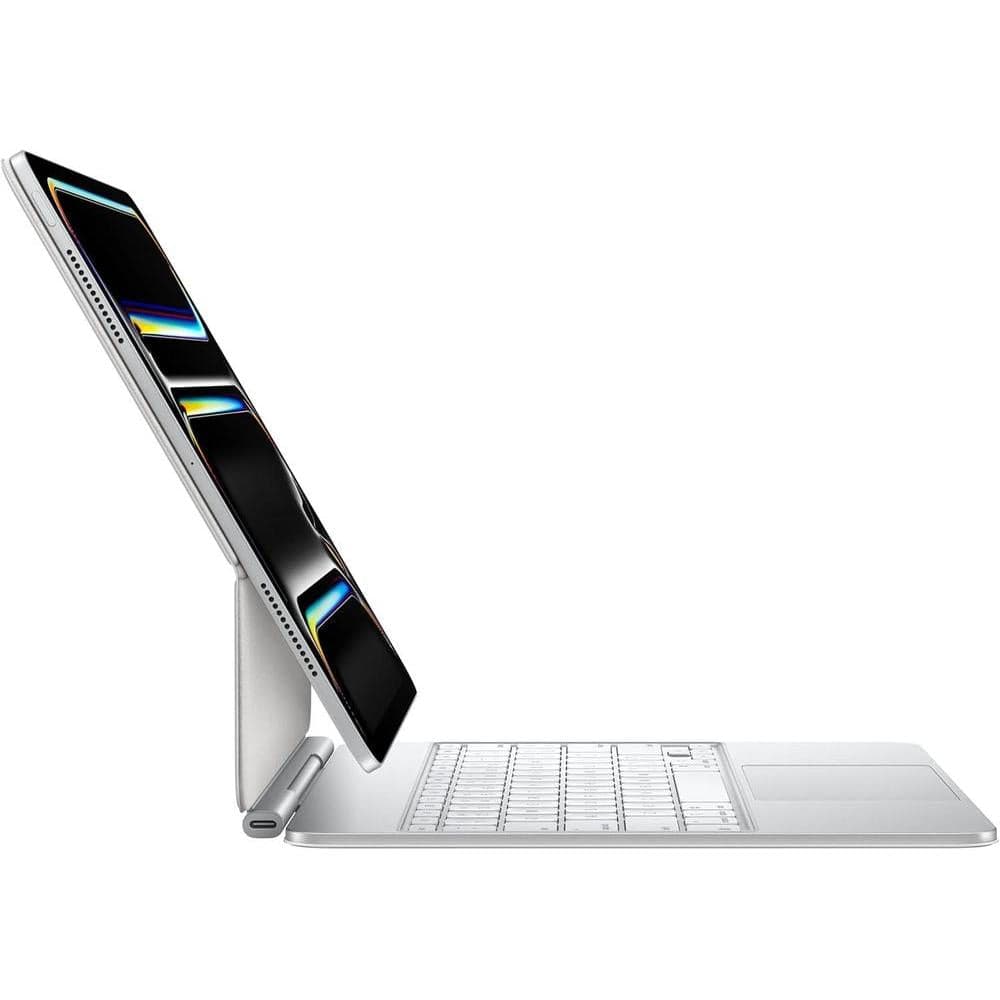Apple Funda con teclado mágico para iPad Pro con trackpad integrado y fila de funciones, en color blanco