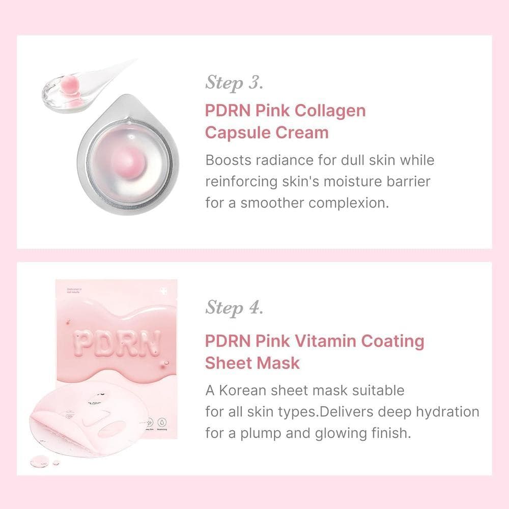 Medicube Kit de ADN de Salmón PDRN: Cuidado de la piel con tónico, suero y mascarilla para hidratar y reafirmar