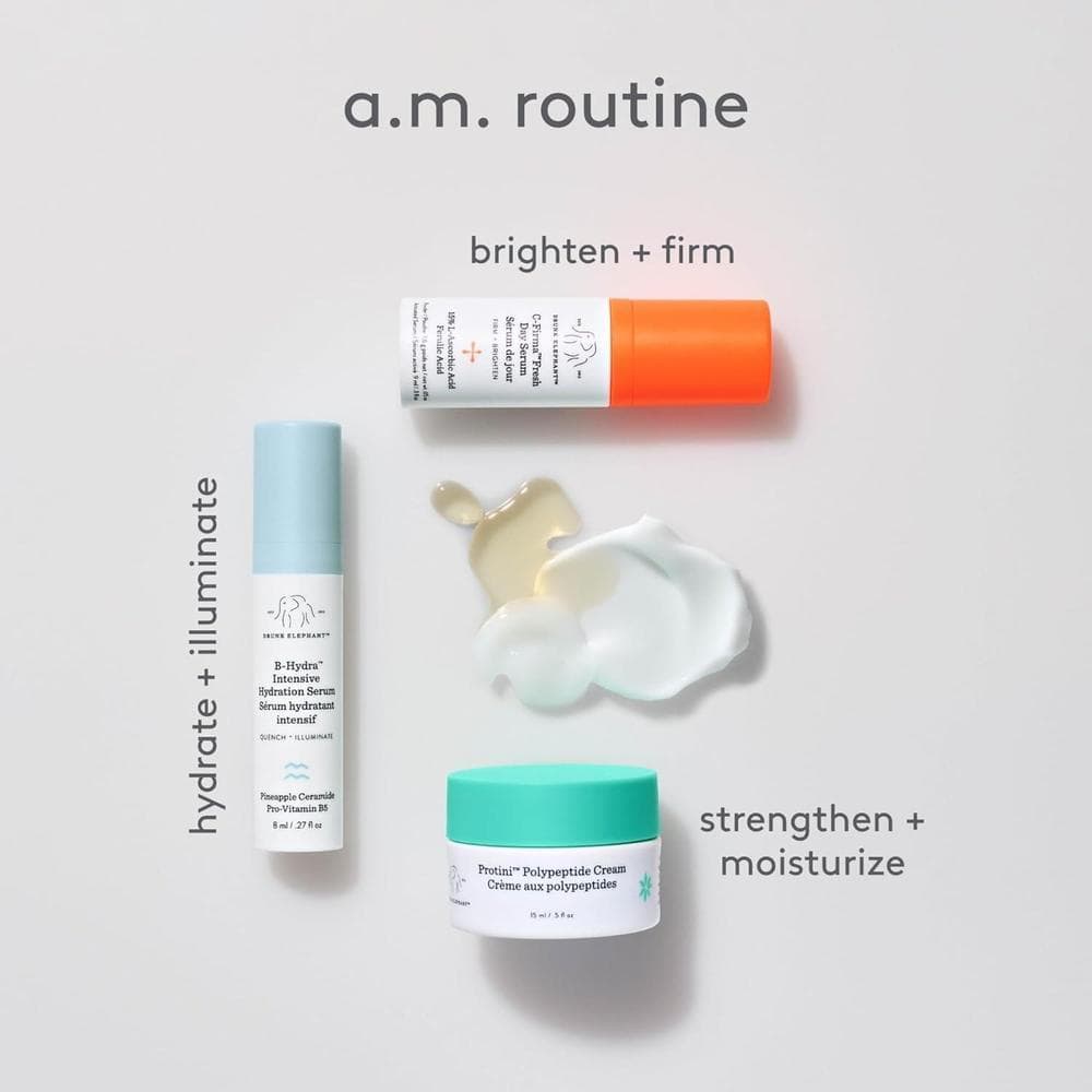 Drunk Elephant The Littles Kit: 5 esenciales AM y PM de viaje, cuidado clínico limpio y libre de crueldad